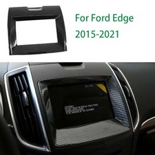 For Ford Edge 2015-21 Carbon Fiber Central Console Navigation Frame Trim 1PC