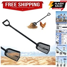 Sand Sifting Shovel, Detachable Beach Sifter Scooper with Adjustable Length H...