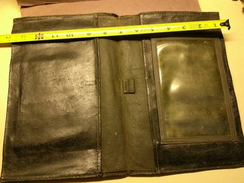 ww1? WW2 military leather portfolio document? folder 101st airborne bring back