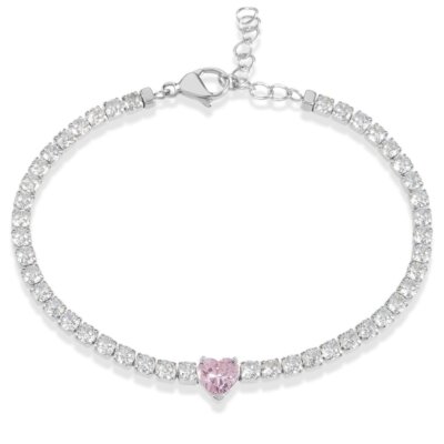 Bracciale Tennis Donna STROILI 1685845 Acciaio Inossidabile Rosa