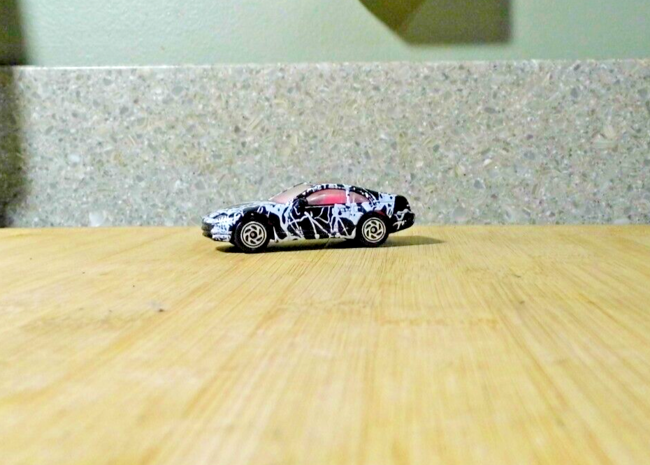 Vintage 1990 Matchbox / Nissan 300 ZX - Custom Black & White
