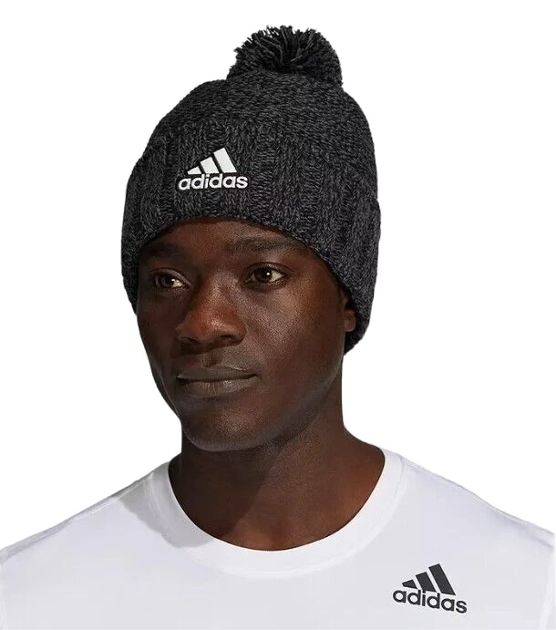 NEW ADIDAS Recon III Ballie Pom Beanie Unisex One Size Black Gray | eBay