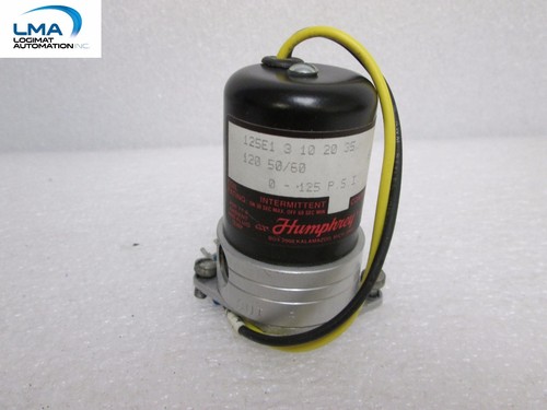Elettrovalvola Humphrey 12V 125 PSI 1/4 Modello 125E1-3-10-21-35 Usata Funzionante