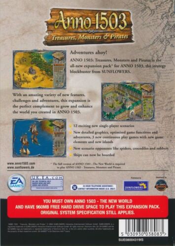 Anno 1503 A.D. PC Game Windows 10 11 The New World Treasures Monsters & Pirates - Picture 3 of 3