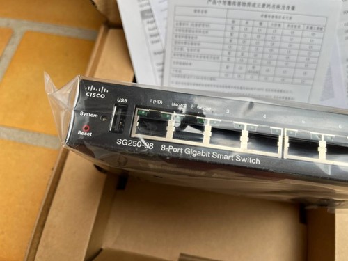 Cisco SG250-08 8-Port Gigabit Smart Switch - Bild 3 von 6