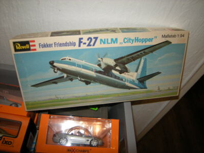 1:94 Revell Fokker Friendship F-27 NLM City Hopper in OVP-SEHR SELTEN /RARE-