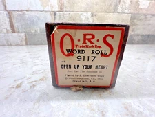 Q.R.S #9117   Open Up Your Heart Player Piano Roll