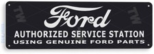 Tin Sign Ford Authorized Station Retro Sign Auto Garage Shop Store A066