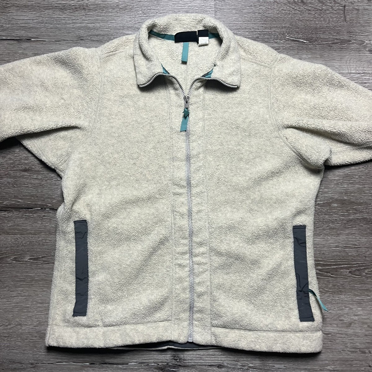 Vintage 90s Patagonia Synchilla Full Zip Fleece Jacket Oatmeal