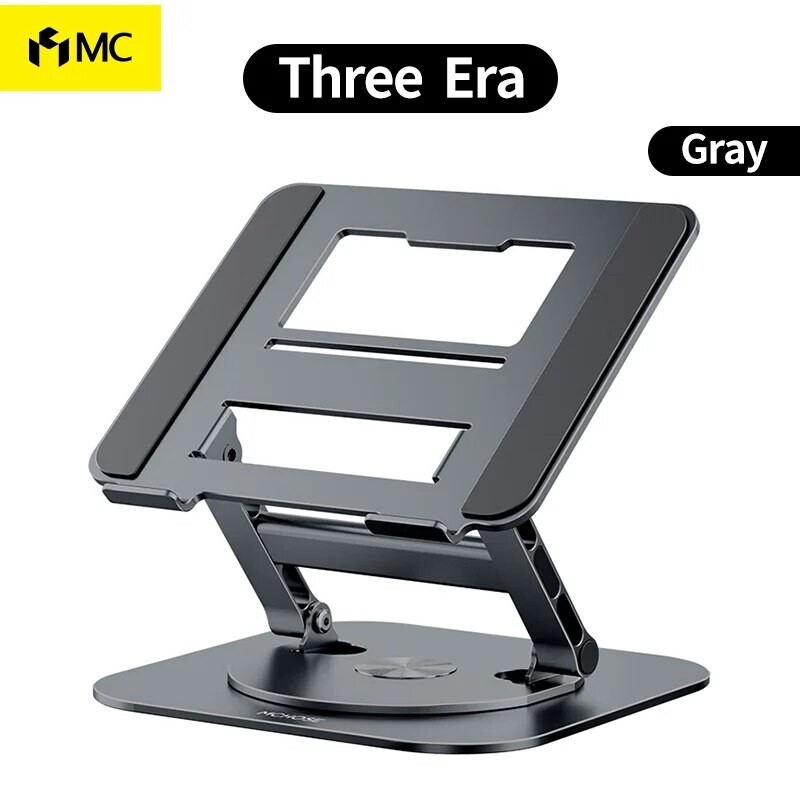 360° Rotatable Foldable Aluminum Laptop Stand for Ergonomic Comfort  -image