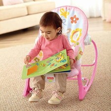 Baby Infant To Toddler Bouncer Rocker Swing Chair Soothing Music Vibration Toys