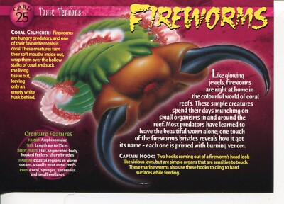 Weird N  Wild Creatures Toxic Terrors Karte 25 # Fireworms # LC3