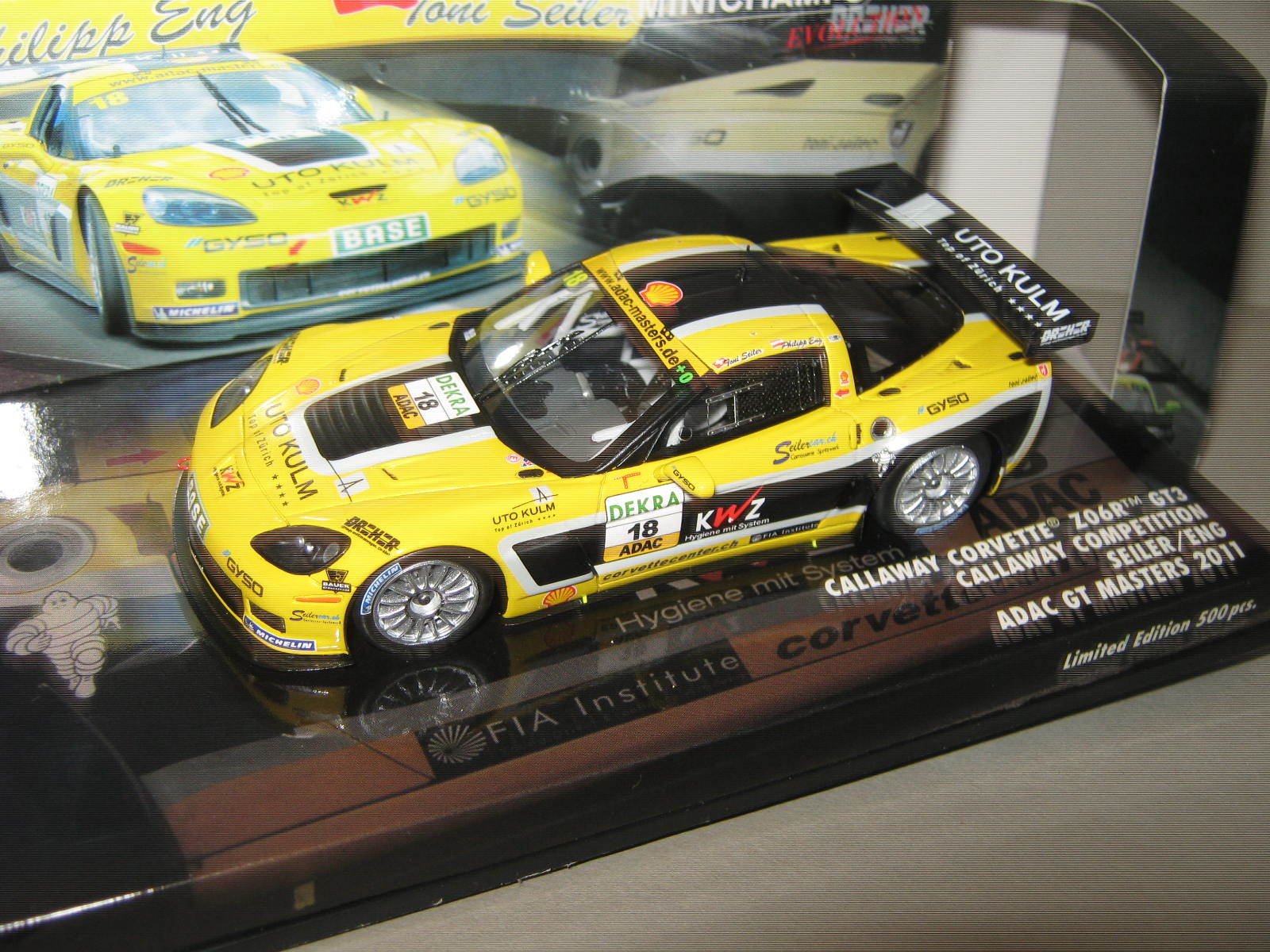 1 43 Corvette z06r gt3 ADAC masters eng Seiler 2011 Minichamps 437111418 OVP New 1 43 Corvette z06r gt3 ADAC masters eng Seiler 2011 Minichamps 437111418 OVP New