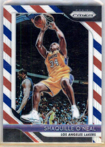2018-19 Panini Prizm Red White Blue Shaquille O'Neal #35 LOS ANGELES LAkERS