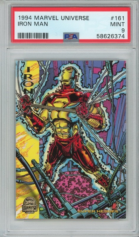 1994 Marvel Universe #161 Iron Man PSA 9