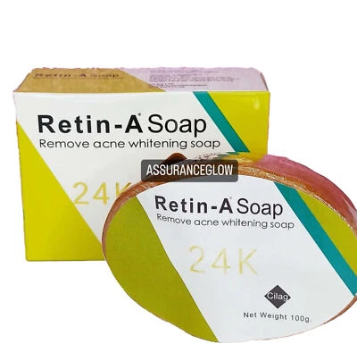 RETIN - A Remove Akne Seife 24K Anti-Aging Akne Entfernung & Haut aufhellen