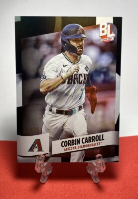 2024 Topps Big League Corbin Carrol #298 Diamondbacks /25 Black Foil Parallel