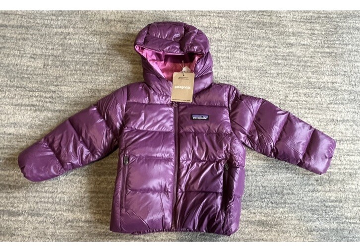 Brand NEW $149 Patagonia 3-6 Months Hi Loft Down Sweater Hoody