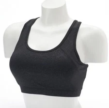 Gaiam Women's Divine Luna Gloss Print Black Medium-Impact Yoga Sports Bra-Size S