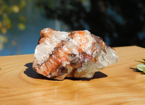 Calcite Tri-Color Clear Orange Red 172g Chakra Energy Healing Meditation Display - Picture 5 of 11