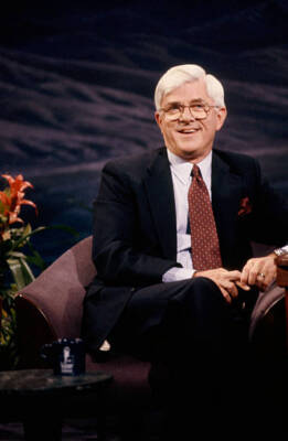 Talk show host Phil Donahue during an interview on June 18, 19 - 1992 TV Photo