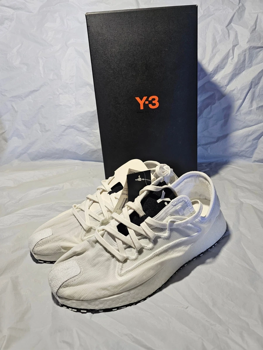 NEW ADIDAS Y-3 Y3 YOHJI YAMAMOTO RAITO RACER WHITE BLACK LOW SNEAKERS 7.5 US