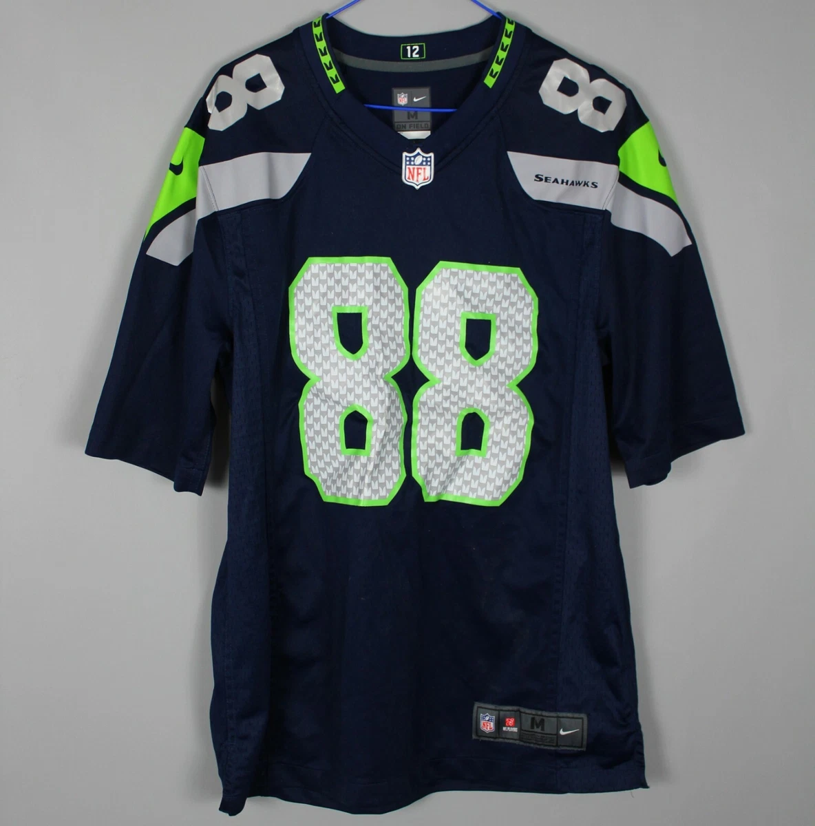 NFL SEATTLE SEAHAWKS AMERICAN FOOTBALL JERSEY NIKE 88 GRAHAM SIZE M