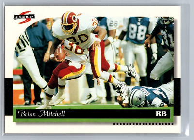 1996 PINNACLE/SCORE CARD # 91 Brian Mitchell - Washington Redskins