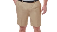Haggar Cool 18 Pro Solid Classic Fit Pleated Short 48W