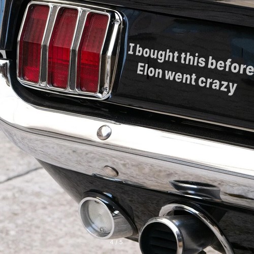 Sticker waterproof Window Door I bought this before elon Musk went crazy Decal - Bild 8 von 16