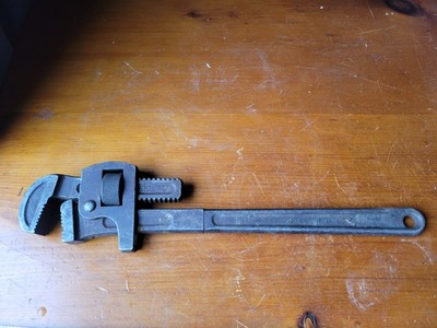 Vintage Genuine Stillson ,Working Pipe Wrench, #18 Walworth Made in Boston Mass.