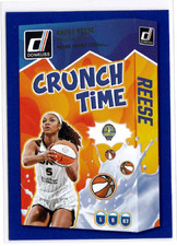 Angel Reese 2025 Panini Donruss WNBA Crunch Time Blue Press Proof #7 Chicago Sky
