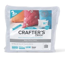  Basic Pillow Forms, Soft Pillow Inserts for Throw Pillows,16" X 16", Pack of 2