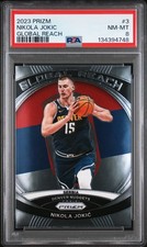 2023 PANINI PRIZM GLOBAL REACH #3 NIKOLA JOKIC PSA 8