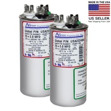 USA2224BA 25+3 uf/MFD 370-440 VAC Kondensator dwubiegowy AMRAD 50/60 Hz Lot-2