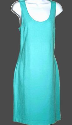Missoni Italian Turquoise Sleeveless Tweed (Boucle`) Dress Sz US 10 Retail $ 995