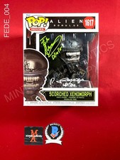 Fede Alvarez Rodo Sayagues signed Scorched Xenomorph Funko Pop #1617 Beckett COA