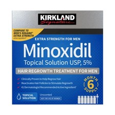 Kirkland Minoxidil 5 Extra Strength Men 6 Month Supply Hair Regrowth