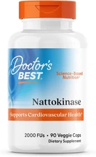 Doctor's Best Nattokinase 2000 FU Enzyme, Supports Heart Health & Circulation, G