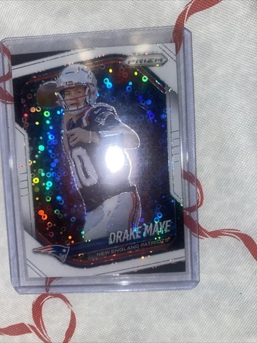 🎆 2025 Panini Prizm Drake Maye White Disco #165 Superbowl New England Patriots