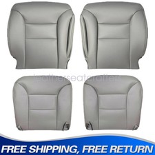 1995-1999 For Chevy Tahoe Gmc Suburban Leather Front Bottomback Seat Cover Gray