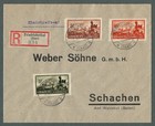 Saar, 1934, Friedrichsthal (Saar), R-Brief, Satzbrief Explosionsunglück NK, AKS