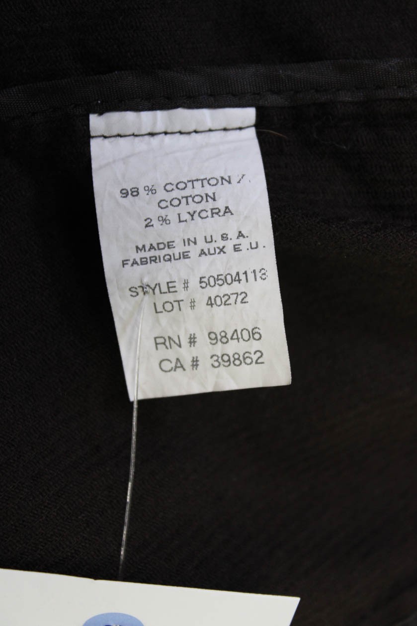 Theory Women Brown Solid Collared Button Blazer L… - image 6