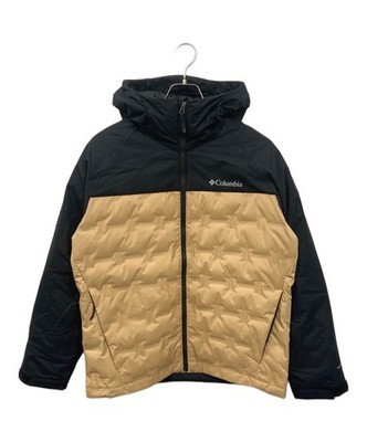 Columbia Grand Trek III Down Hooded Jacket Size: M Black x beige WE7857 Men