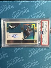 2021 Panini One - Premium Rookie Patch Auto Travis Etienne #127 Gold /10 PSA 9