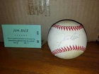 Jim Rice Autographed Baseball SPORTSNEWS PRODUCTIONS OF ILLINOIS Authenticated