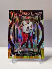 2024 Panini Select - Concourse Mike Sainristil #76 Black & Gold Shock Prizm (RC)