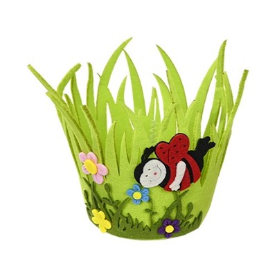 Easter Nonwoven Basket Cartoon Insect for Butterfly Snail Easter Basket Gift Egg