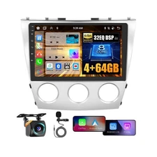 Hikity 8 Core 4+64GB for (Manual A/C) Toyota Camry 2006-2011 Android 13 Car S...