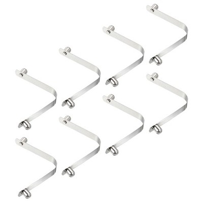 9x7,3mm Kajak Schaufel 8er Set Polig Druckknopf Feder Clips Stahl für Markise